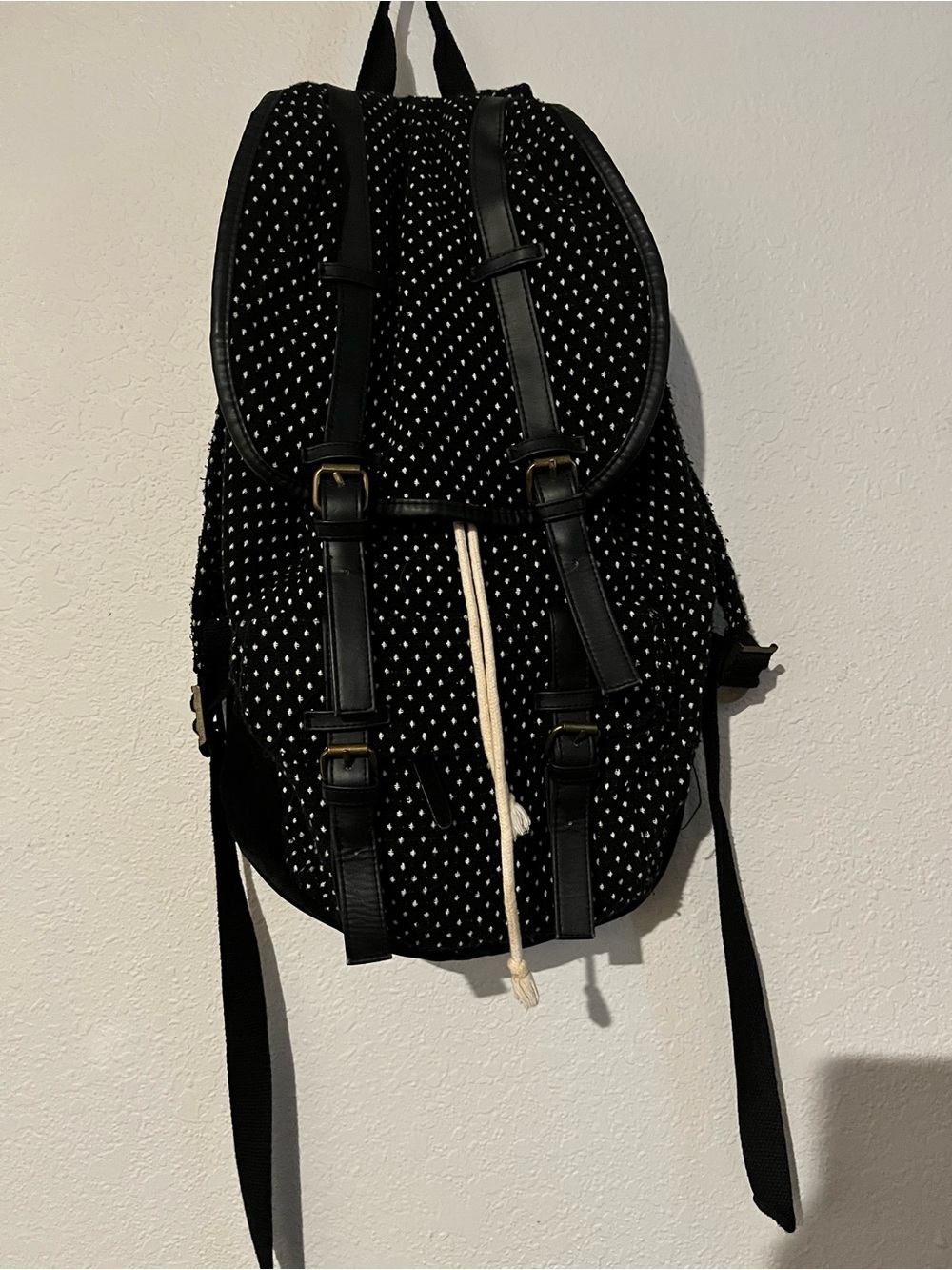 Mossimo Supply Co. Black Interior Zipper Pouch with Red Logo Tag